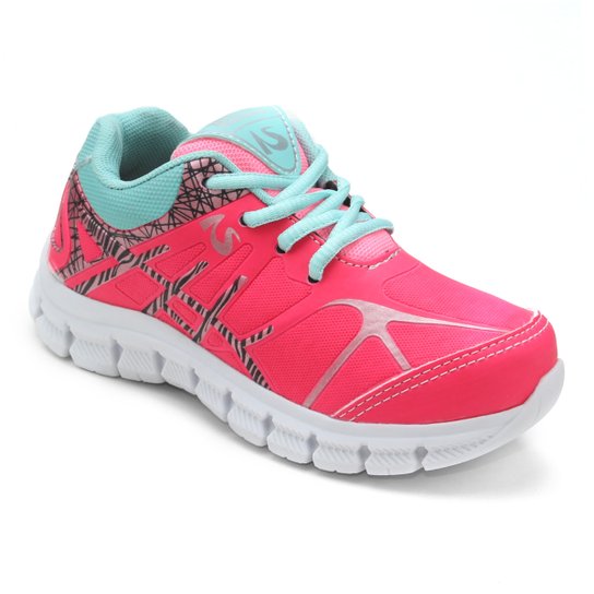 Tênis Infantil No Stress Jogging - Pink