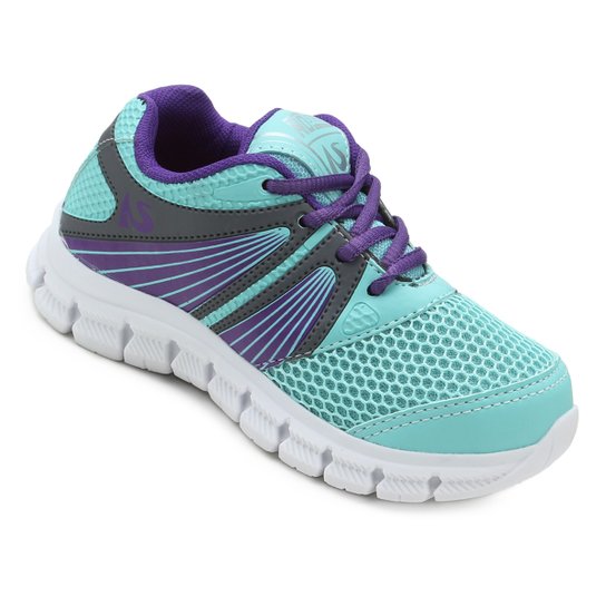 Tênis Infantil No Stress Sport - Verde+Roxo