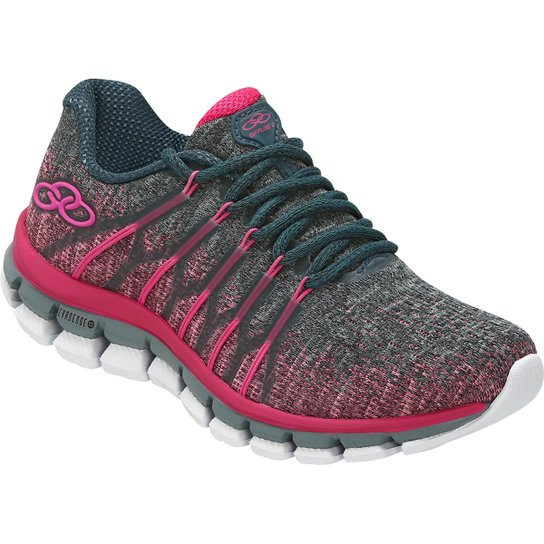 Tênis Infantil Olympikus Diffuse 2 Kids - Rosa+Grafite