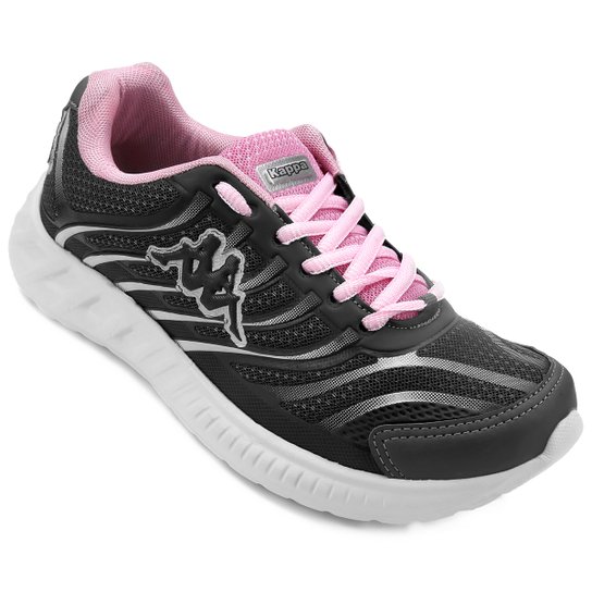 Tênis Kappa Lombardia Feminino - Preto+Rosa