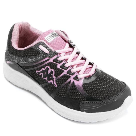 Tênis Kappa Toscana Feminino - Grafite+Rosa