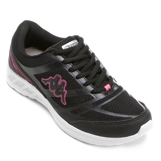 Tênis Kappa Vêneto Feminino - Preto+Pink