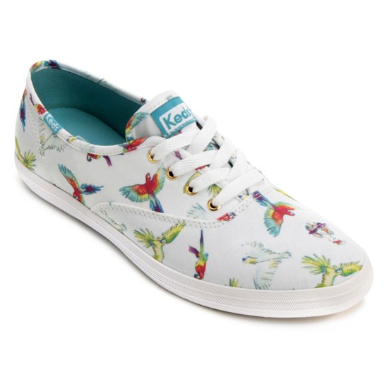 Tênis Keds Champion Birds Of Paradise - Branco