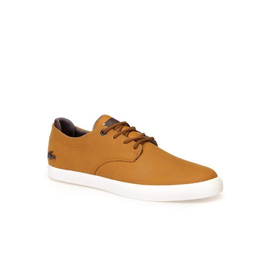 Tênis Lacoste Esparre Masculino - Bege+Marrom