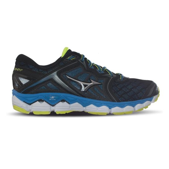 Tênis Mizuno Wave Sky Masculino - Preto+Azul