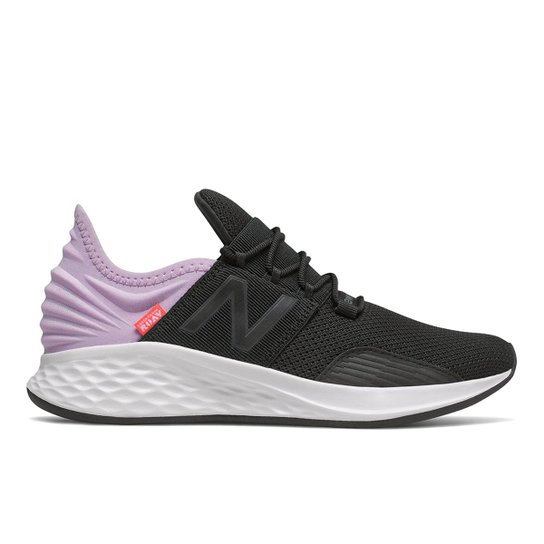 Tênis New Balance Fresh Foam Roav Infantil - Preto+Roxo