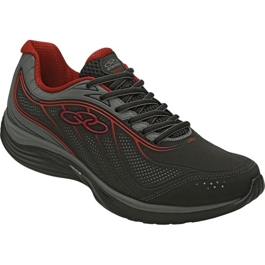 Tênis Olympikus Attract Masculino - Preto+Vermelho