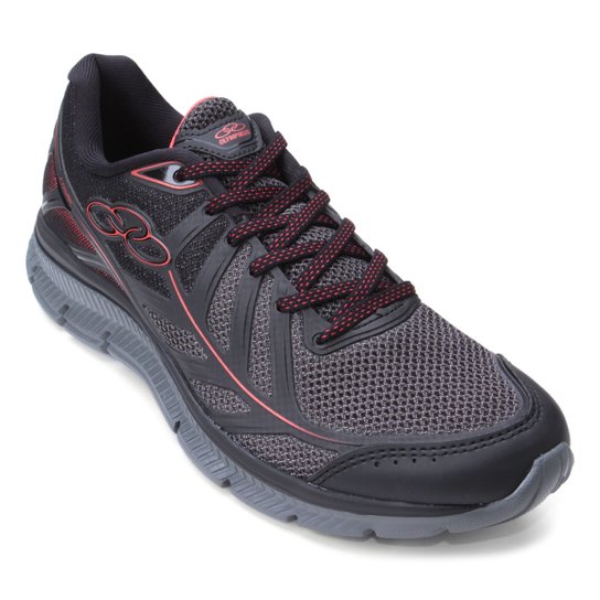 Tênis Olympikus Cosmic Unissex - Preto+Vermelho