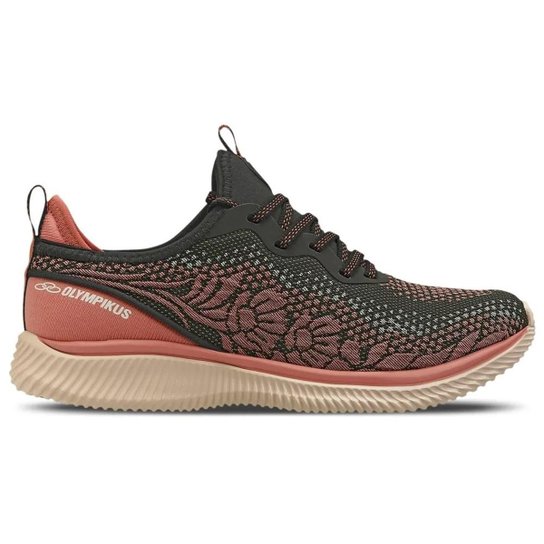 Tênis Olympikus Selene Feminino - Preto+Rosa