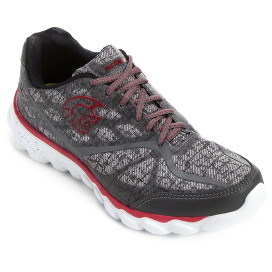 Tênis Pretorian Cross Masculino - Chumbo+Vermelho