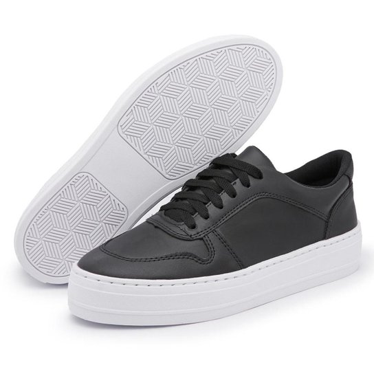 Tênis Sapatênis Confort Casual Tenehi Feminino 080 - Preto