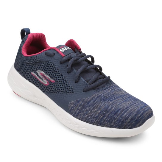 Tênis Skechers Go Run 600 Reactor Feminino - Marinho+Pink