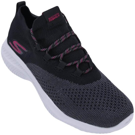 Tênis Skechers Go Walk Revolution Ultra Feminino - Preto+Rosa