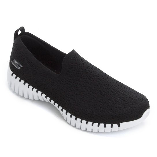 Tênis Skechers Go Walk Smart Glory Feminino - Preto+Branco