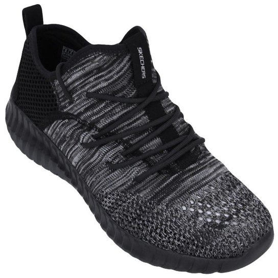 Tênis Skechers Infantil Elite Flex Up To Snuff - Preto+Cinza
