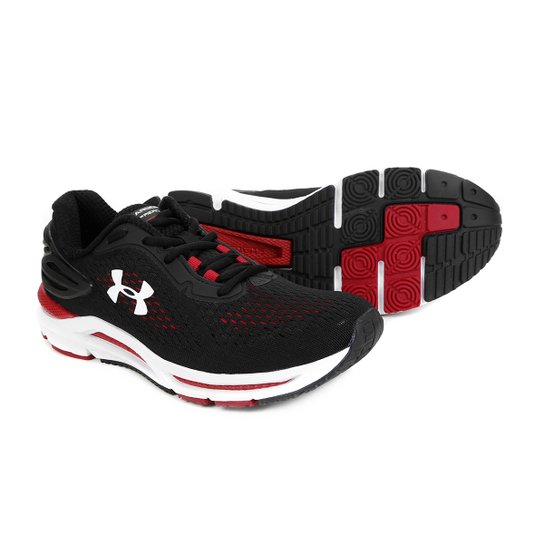 Tênis Under Armour Charged Spread - Preto+Vermelho