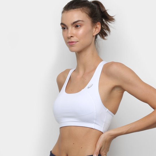 Top Com Bojo Removível Asics Core Média Sustentação - Branco