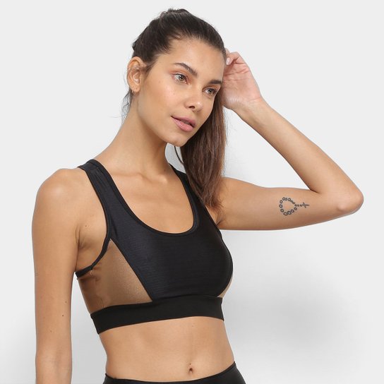 Top Gonew Gloss Média Sustentação - Preto