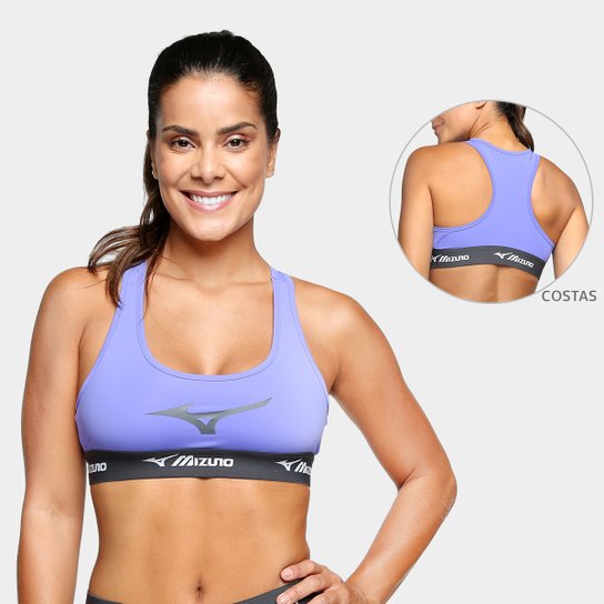 Top Mizuno Up Nadador Com Proteção UV Média Sustentação - Lilás