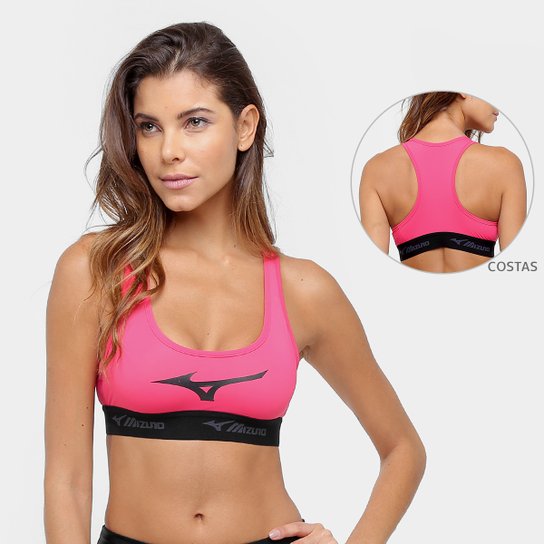 Top Mizuno Up Nadador Com Proteção UV Média Sustentação - Pink