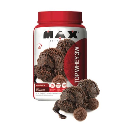 Top Whey 3w Mais Sabor 900g Max Titanium -