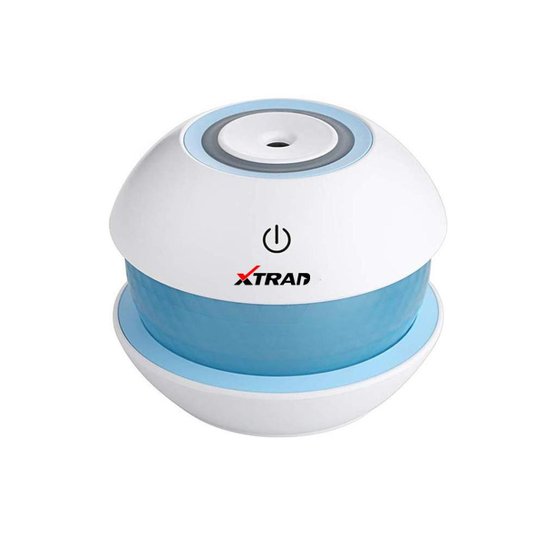 Umidificador De Ambiente Xtrad Portátil Led Diamante USB - Azul