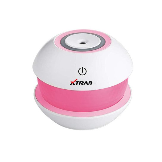 Umidificador De Ambiente Xtrad Portátil Led Diamante USB - Rosa