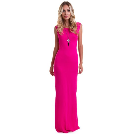 Vestido Manola Longo Regata Feminino - Pink