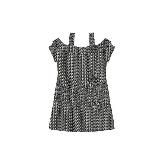 Vestido Rovitex Viscotorcion Plus Feminina - Preto
