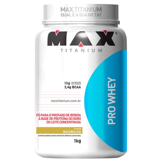 Whey Protein Pro Whey 1Kg Exclusivo - Max Titanium -