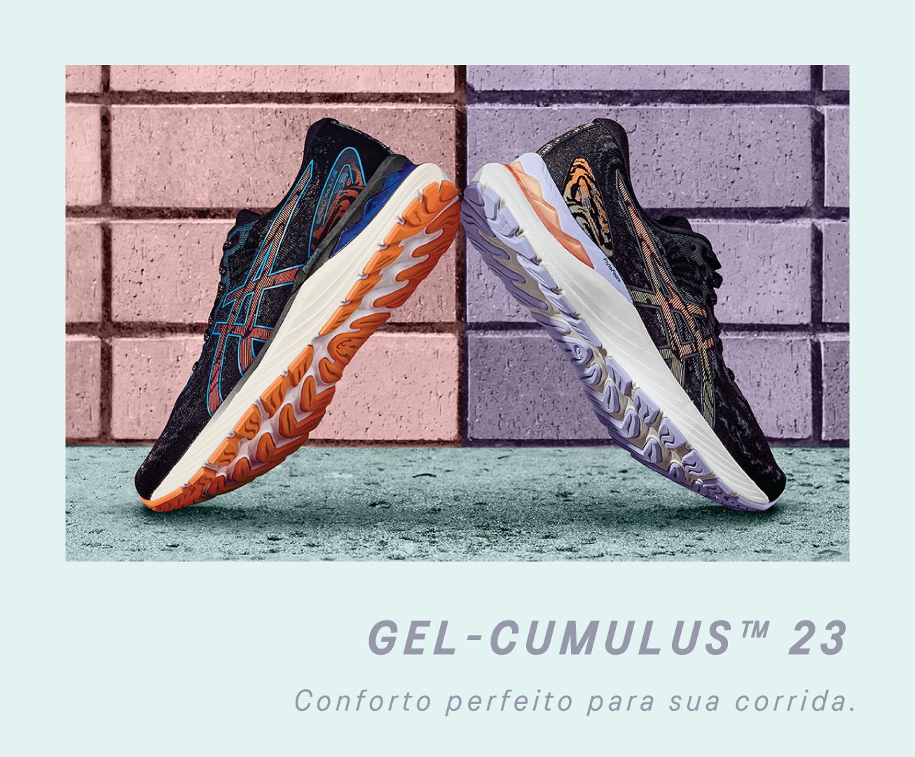 Tênis Asics Gel Cumulus 23 Masculino Azul+Branco Netshoes