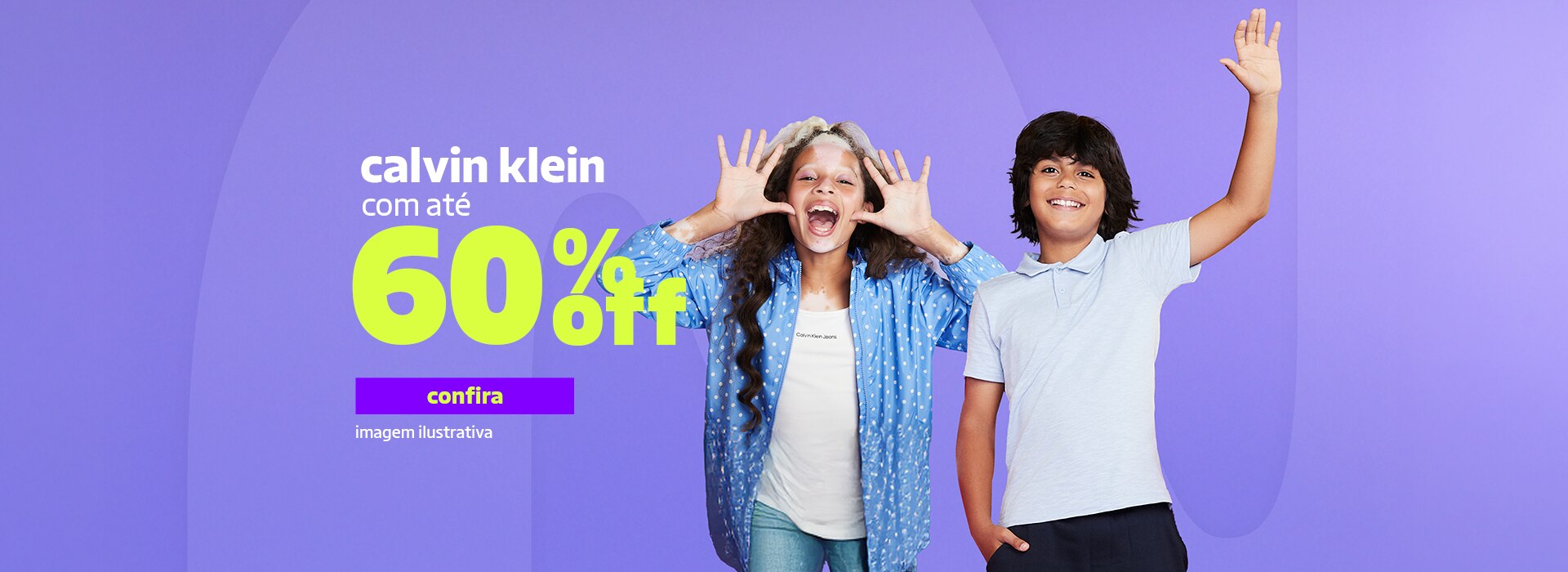 Calvin Klein com 60% 