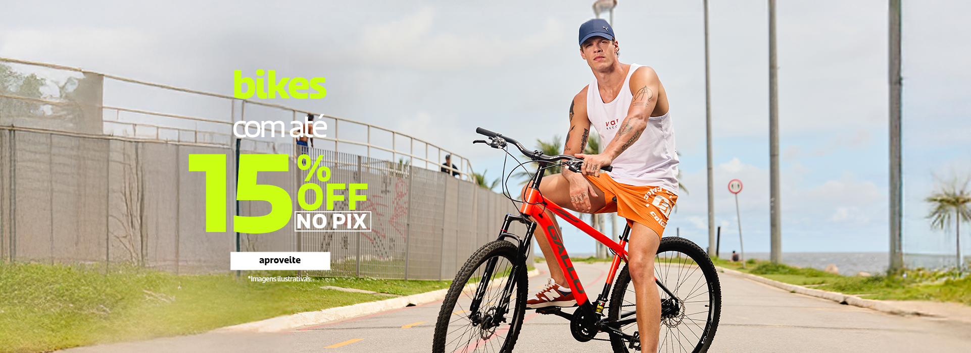 Bikes com até 15% no Pix