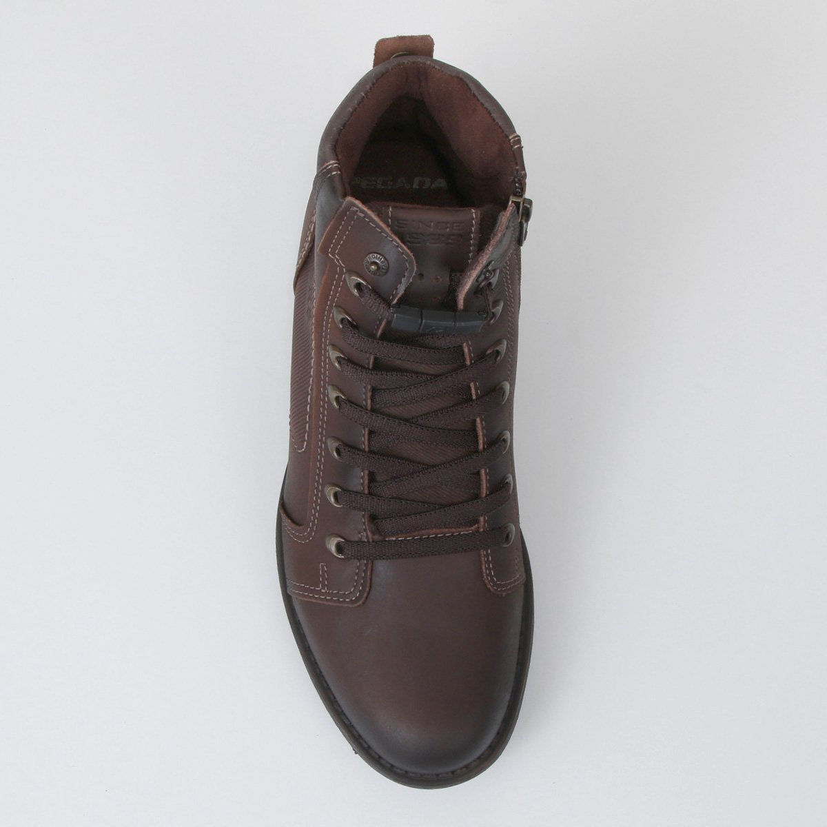 Bota Couro Pegada Cano Alto Masculina - Tam: 38 - 2