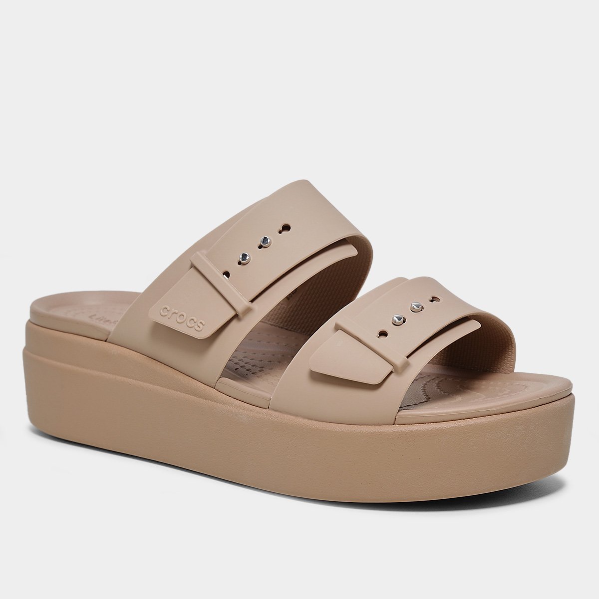Sandália Crocs Brooklyn Buckle LowWdg Feminina - Tam: 39 - 1