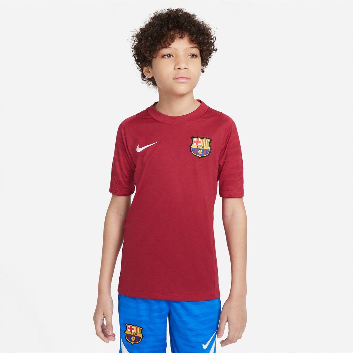 Camisa Barcelona Juvenil Treino 21/22 Nike