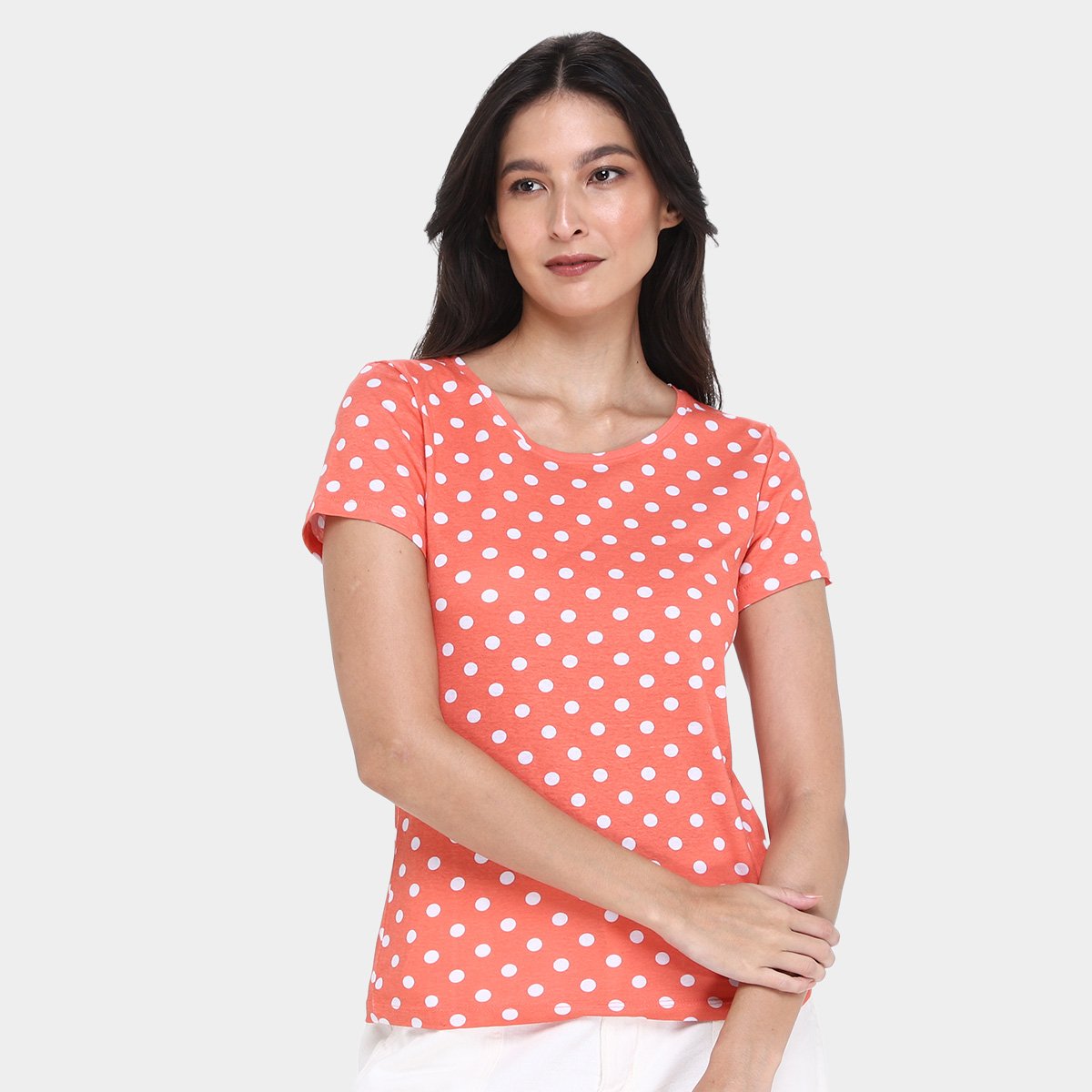 Kit Camiseta Básicos Poá c/ 2 Peças Feminina - Tam: P - 2