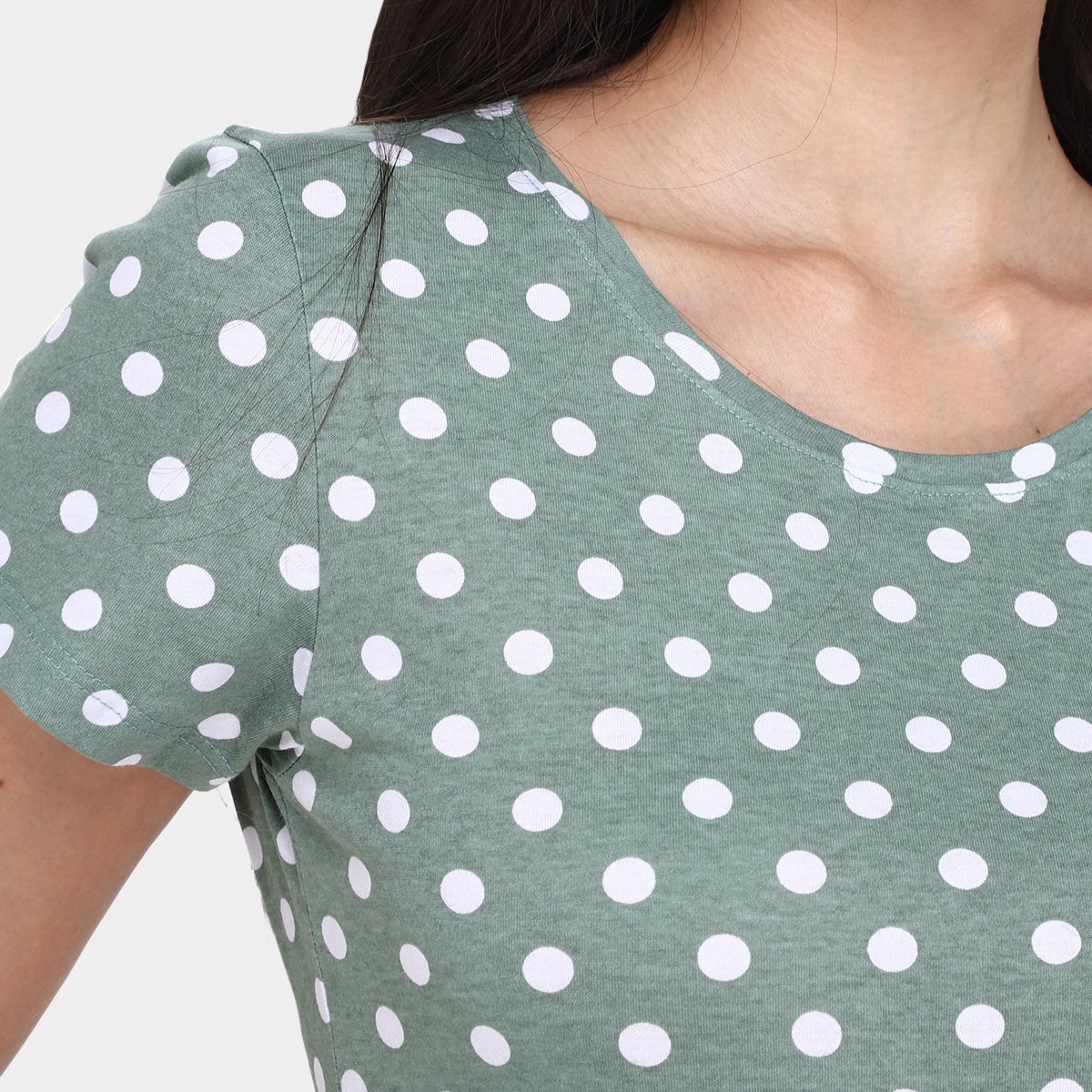 Kit Camiseta Básicos Poá c/ 2 Peças Feminina - Tam: P - 3
