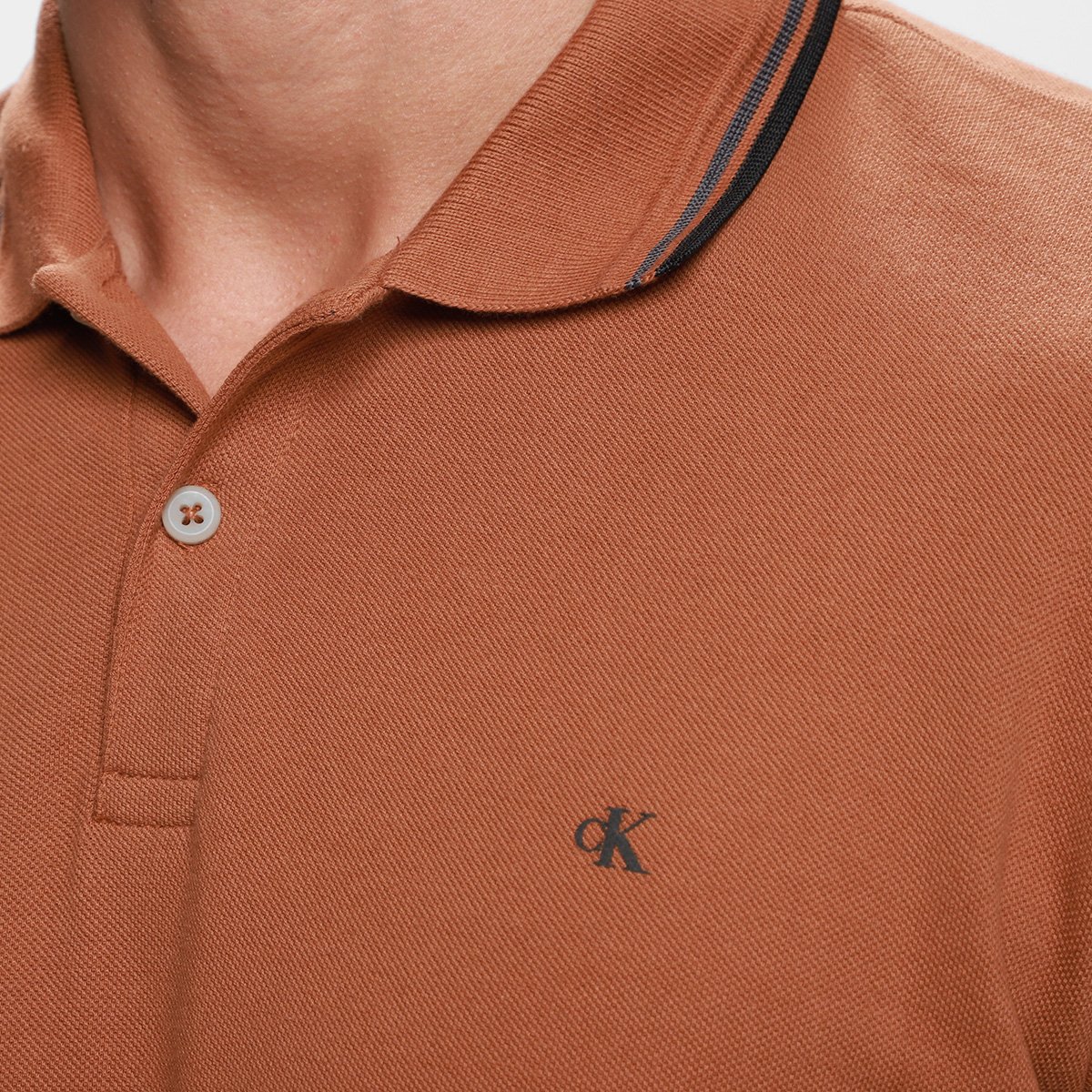 Camisa Polo Calvin Klein Casual Masculina - Tam: P - 2