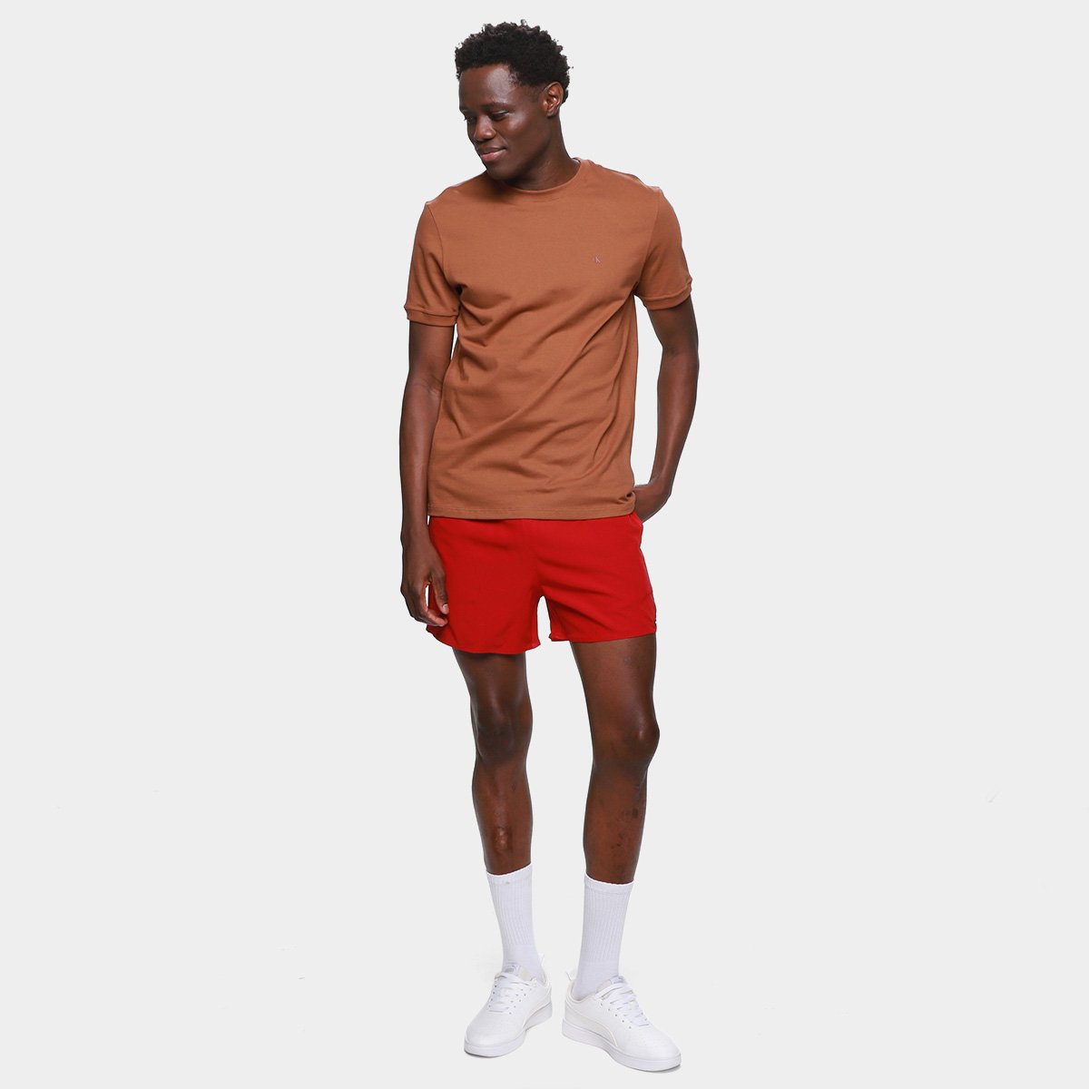 Camiseta Calvin Klein Malhão Com Punhos Masculina - Tam: GG - 3