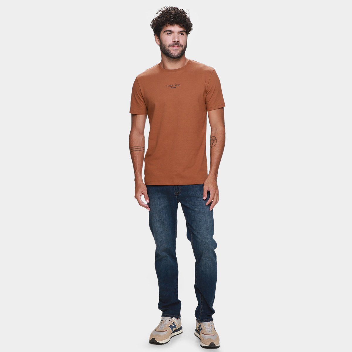 Camiseta Calvin Klein Jeans Casual Masculina - Tam: G - 3