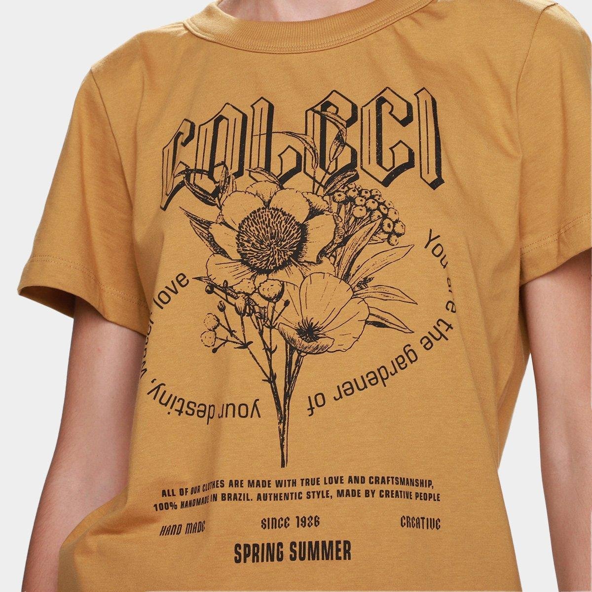 Camiseta Colcci Floral Feminina - Tam: EP - 2