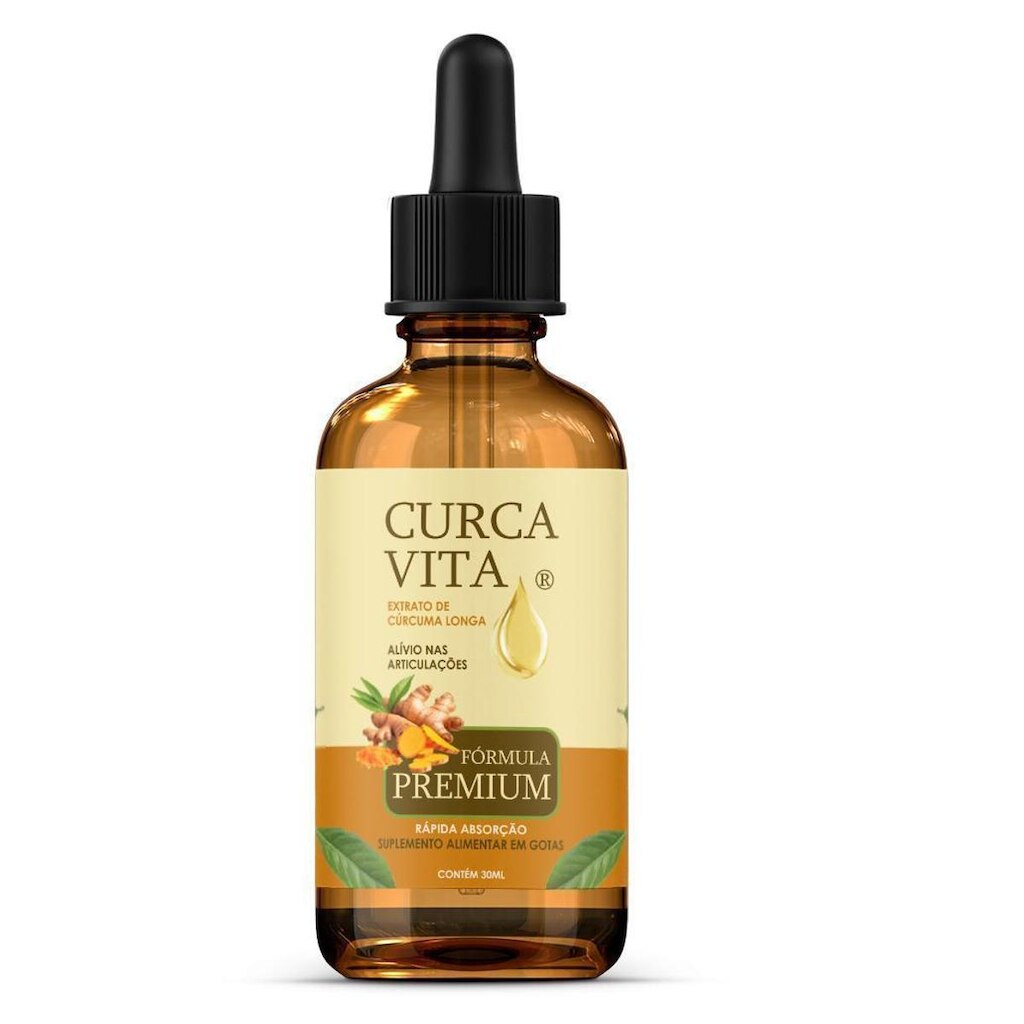 01 Frasco Curcuma Com Colágeno - Gotas 30ml