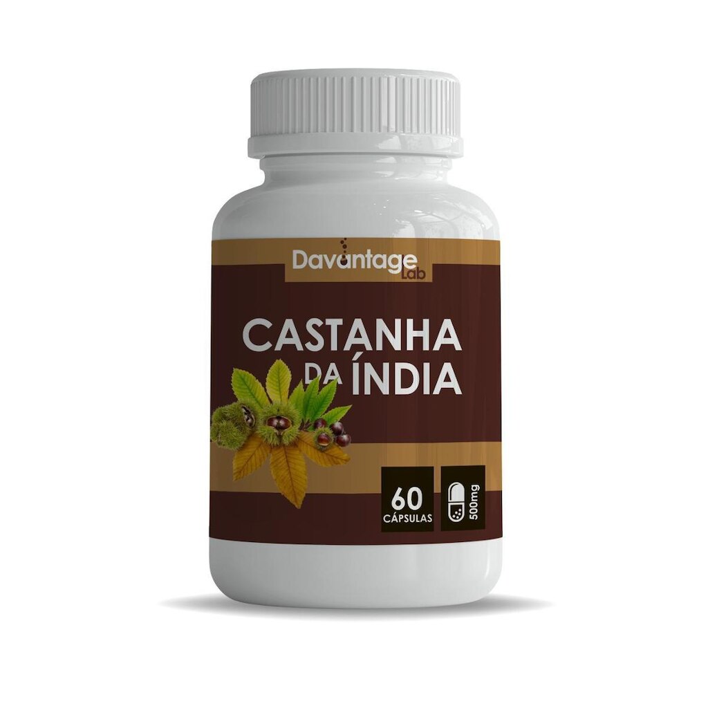 01 Pote Castanha 500mg Cápsulas Índia