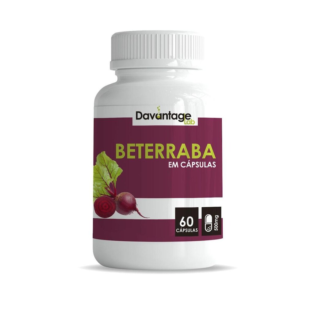 01 Pote de Beterraba em Cápsulas 500mg