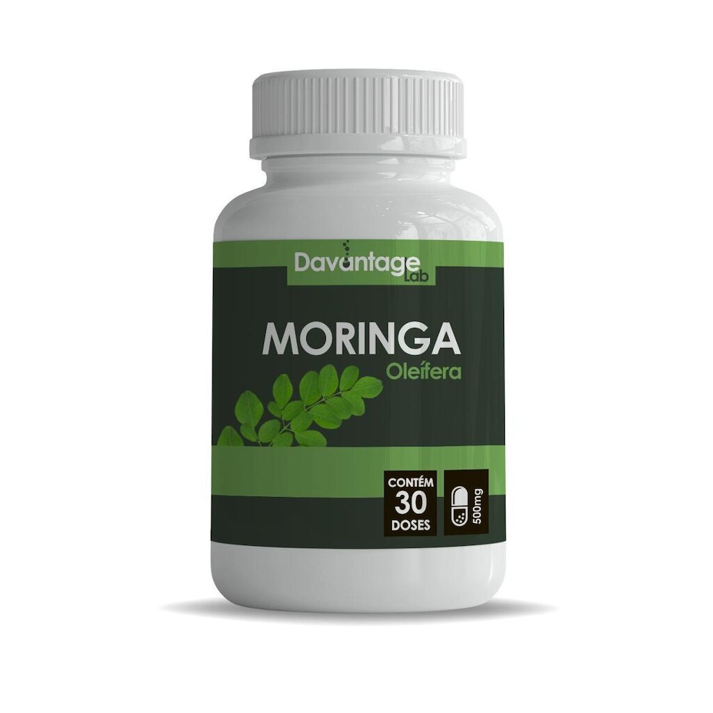 01 Pote do Suplemento Moringa Davantage Lab Em Pó 500 Mg Cápsulas