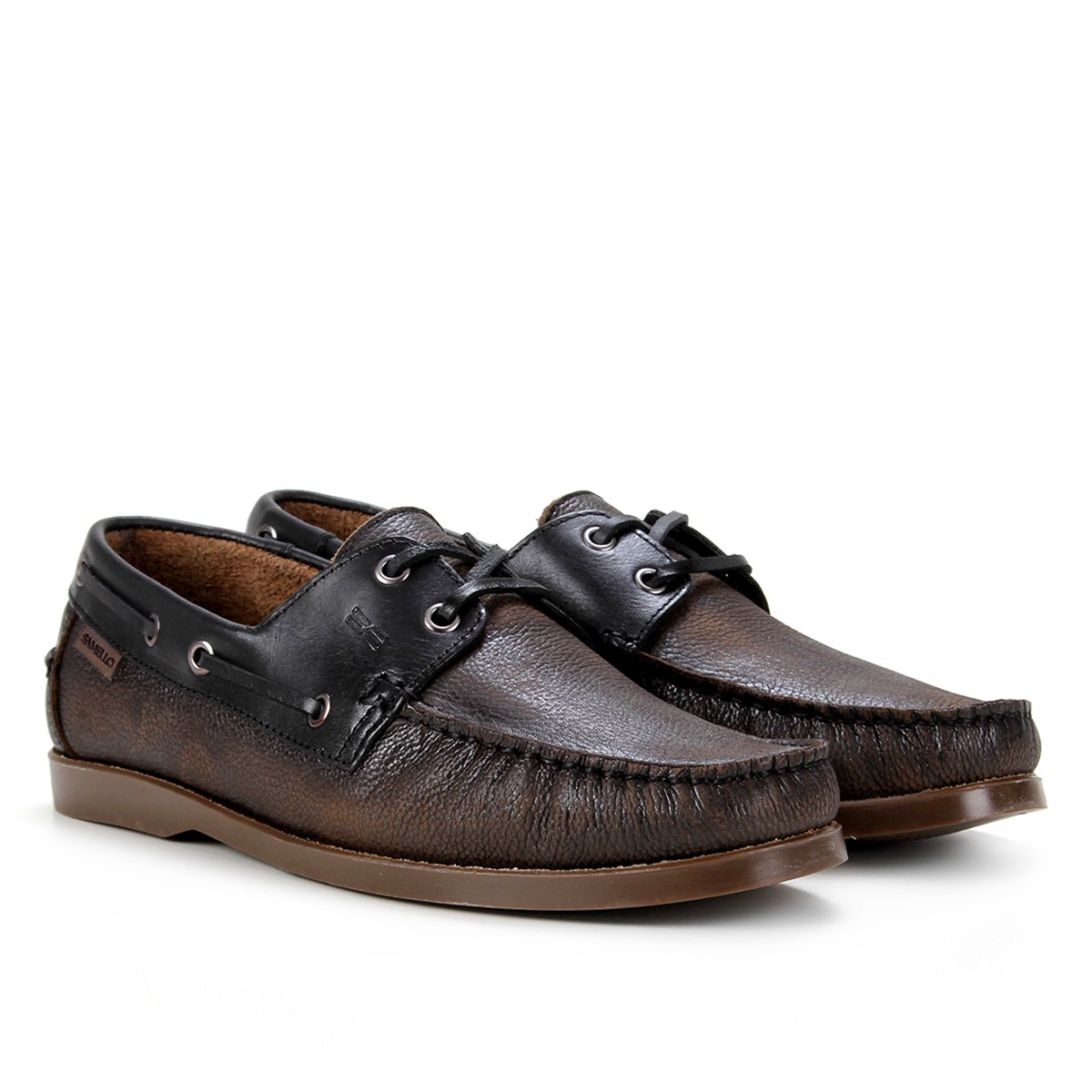 Docksider Couro Samello Básico Masculino