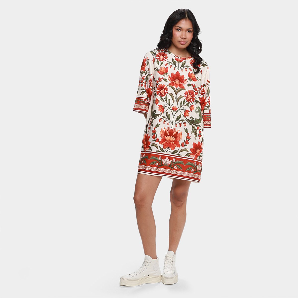 Vestido Farm T-Shirt Básico Natalia Feminino - Tam: P - 3