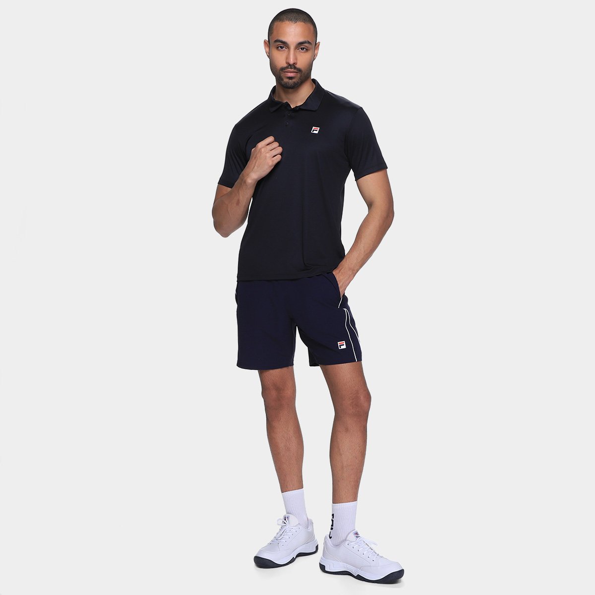 Camisa Polo Fila Player F-Box Masculina - Tam: P - 3