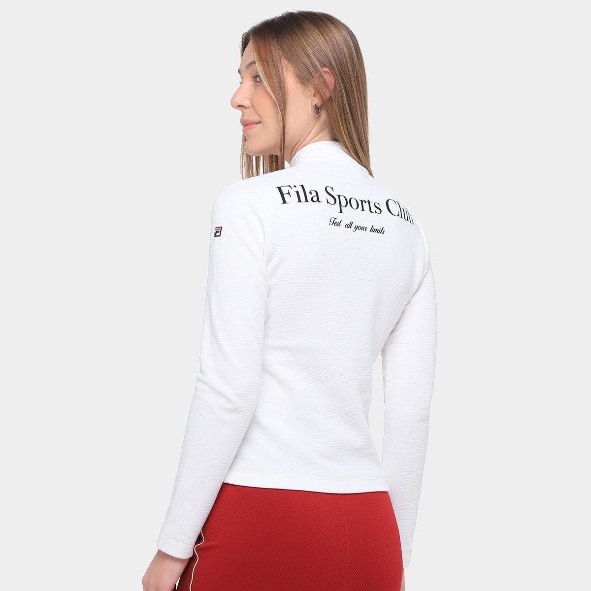 Camiseta Manga Longa Fila Sport Club Feminina - Tam: GG - 1